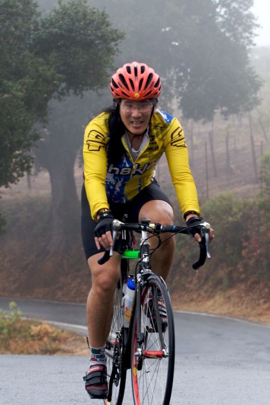 Adam up Montebello Road